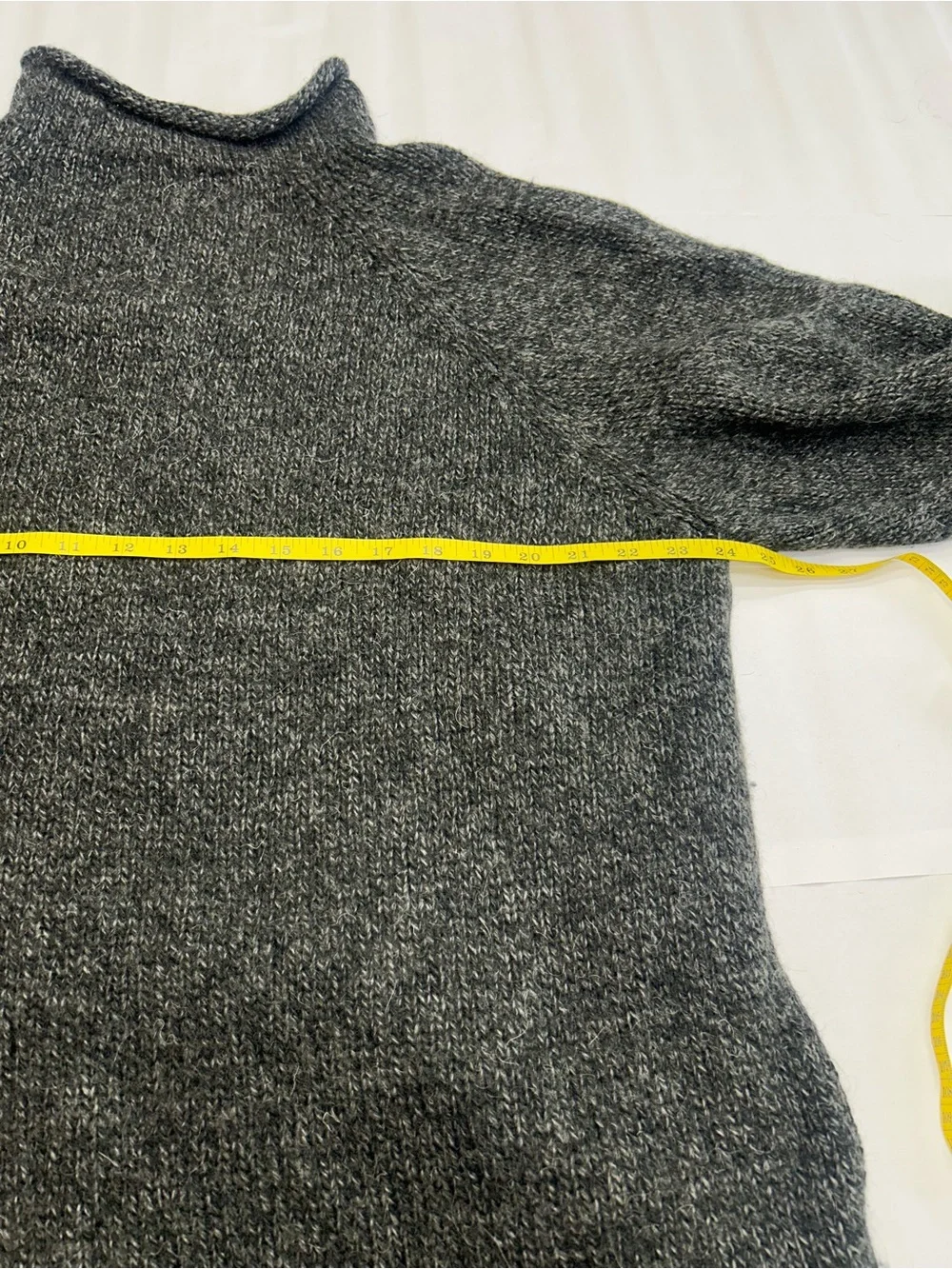 VTG Rey Wear Exclusive 100% Merino Wool Roll Neck Sweater Charcoal Gray XL